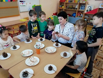 В МДОУ «Детский сад «Чебурашка» с. Питерка ежегодно проходит   экологическая акция «Покормите птиц зимой»